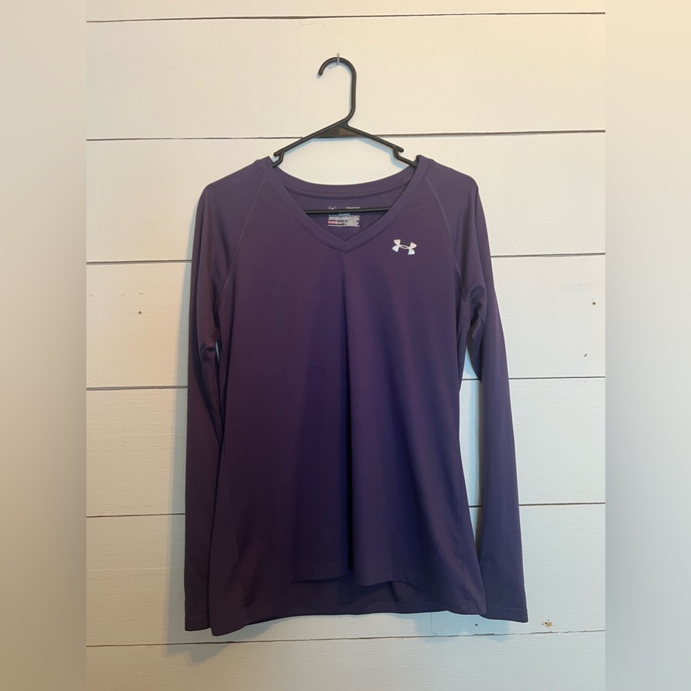 Under Armour Heat Gear V-Neck Long Sleeve Tee